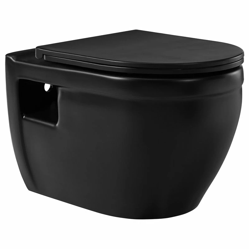 Brand new 😀 Swiss Madison Ivy Wall Hung Elongated Toilet Bowl 0.8/1.28 GPF Dual Flush, Matte Black 💯 - Image 2