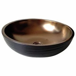 Cheap ⌛ Dawn Kitchen & Bath Products, Inc Dawn Ceramic, Hand Engraved And Hand-Painted Vessel Sink-Round Shape 🥰