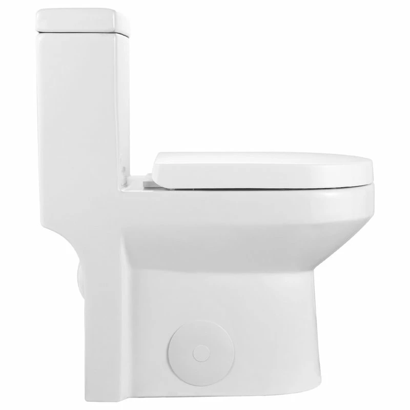 Best Sale 🧨 DeerValley Modern Small One Piece Toilet, Compact Bathroom Tiny Mini Commode Dual Flush 🧨