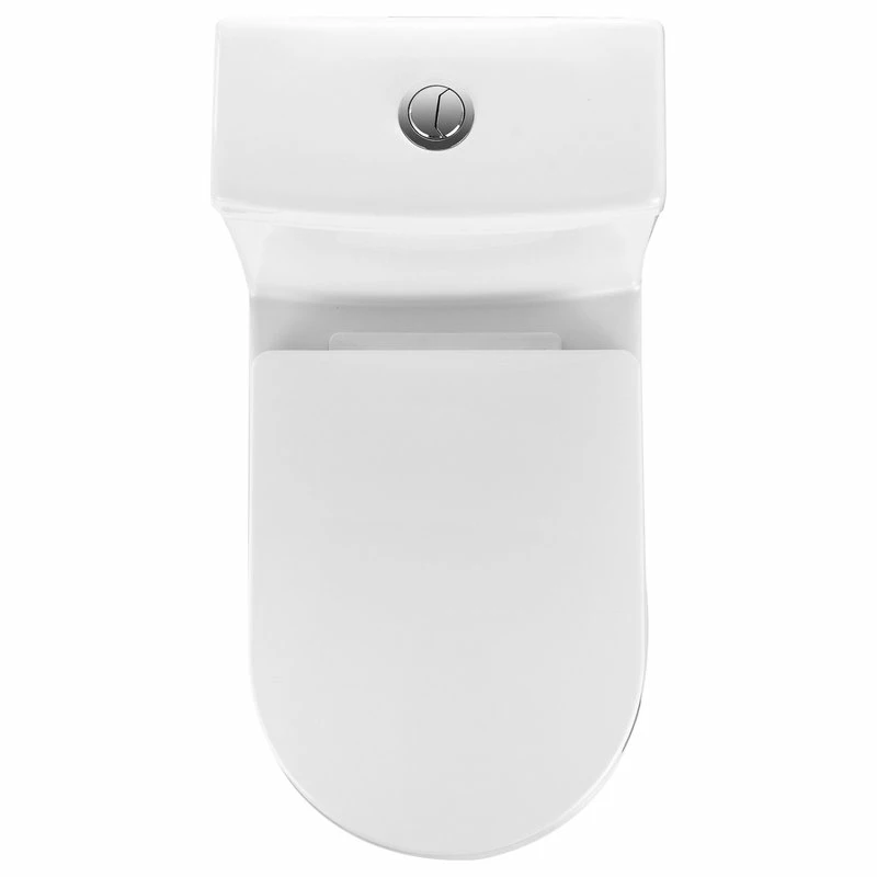 Best Sale 🧨 DeerValley Modern Small One Piece Toilet, Compact Bathroom Tiny Mini Commode Dual Flush 🧨 - Image 4