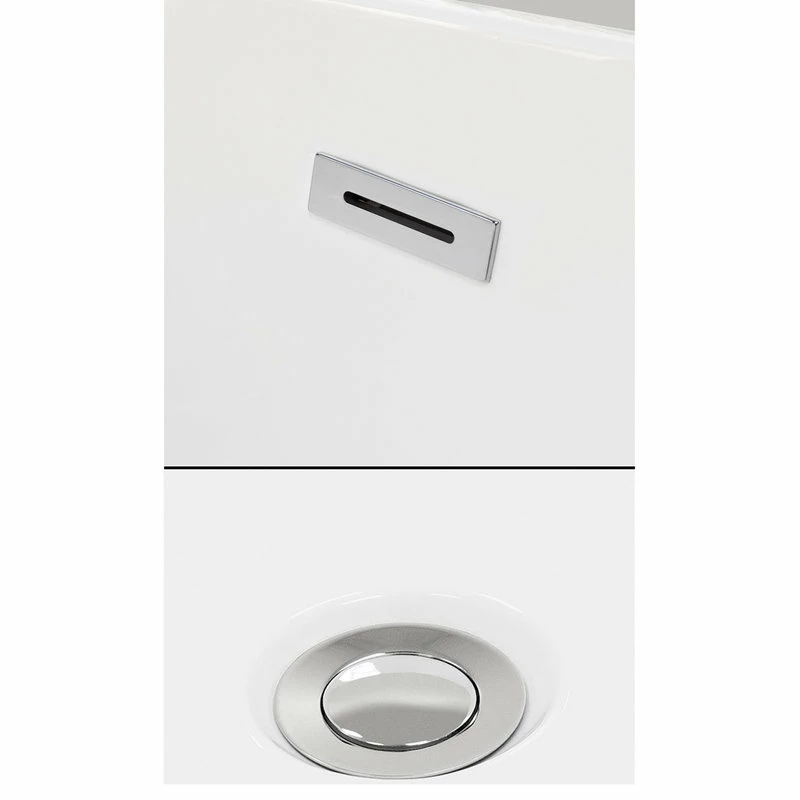 Discount ๐งจ Wyndham Collection Brooklyn 67" Freestanding White Bathtub, Polished Chrome Drain And Overflow Trim ๐ฅ - Image 6