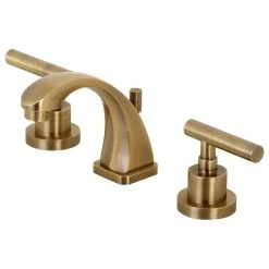 Deals 💯 Kingston Brass KS494.CML Manhattan 1.2 GPM Widespread Bathroom - Antique Brass 💯