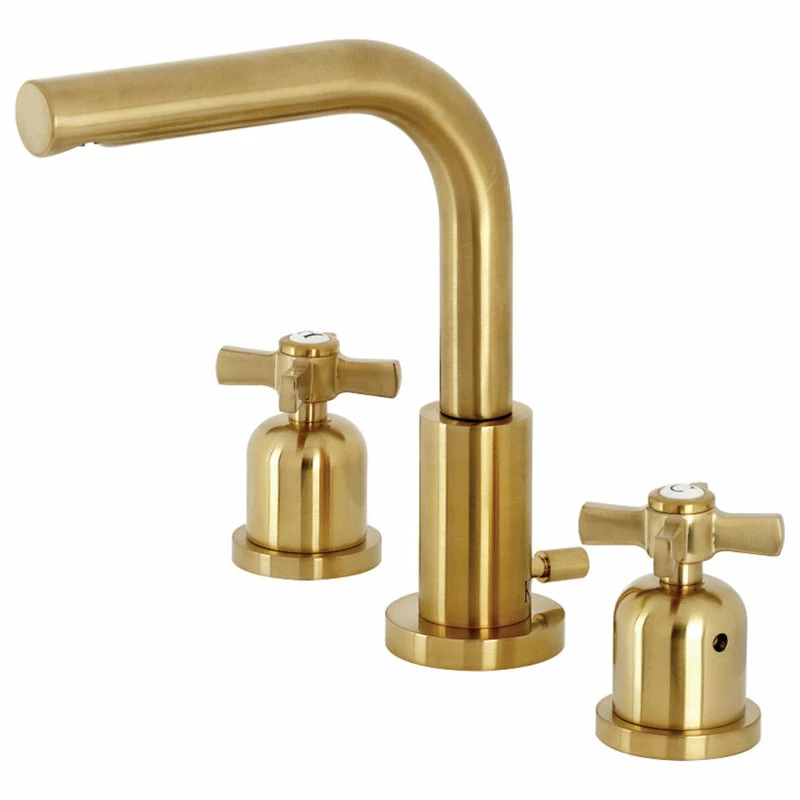 Buy ๐งจ Kingston Brass Fauceture Widespread Bathroom Faucet With Brass Pop-Up, Brushed Brass โ๏ธ