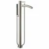 Best deal 😉 Wyndham Collection Taron Modern-Style Bathroom Tub Filler Faucet, Floor-mounted, Brushed Nickel ✔️