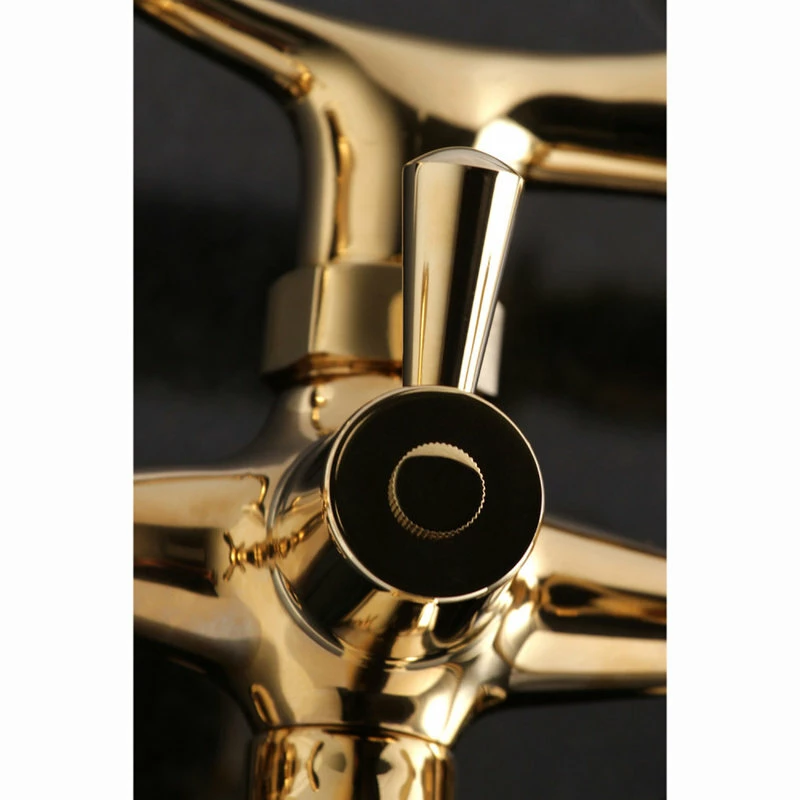 Deals ๐ Kingston Brass Kingston Adjustable Center Tub Wall Mount Clawfoot Tub Faucet, Polished Brass ๐ - Image 5