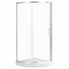 Top 10 🧨 OVE Decors Breeze 34 Shower Kit, Clear Glass Panels And Base, Satin Nickel 👏