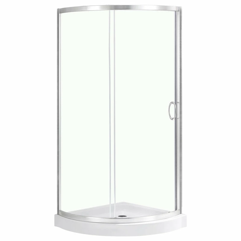 Top 10 ๐งจ OVE Decors Breeze 34 Shower Kit, Clear Glass Panels And Base, Satin Nickel ๐