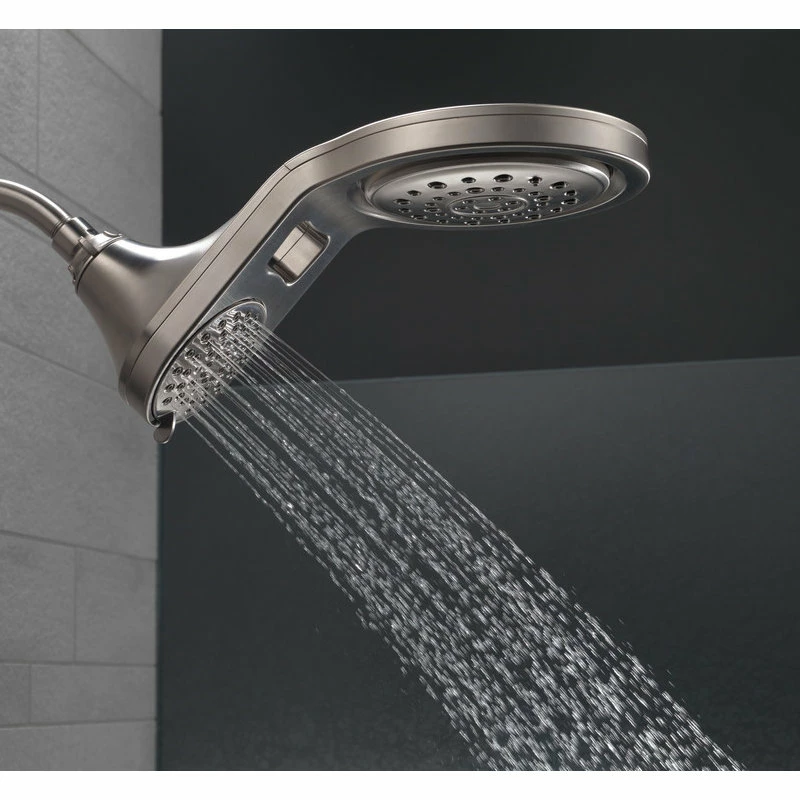 Coupon ✨ Delta Faucet Delta HydroRain 5-Setting 2-in-One Shower Head, Stainless, 58580-SS-PK 🥰 - Image 2