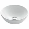 Buy 🧨 Kraus USA, Inc. Elavo Ceramic Round Vessel White Sink ⌛
