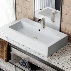 Buy 👏 Swiss Madison Voltaire Wide Rectangle Vessel Sink ✨