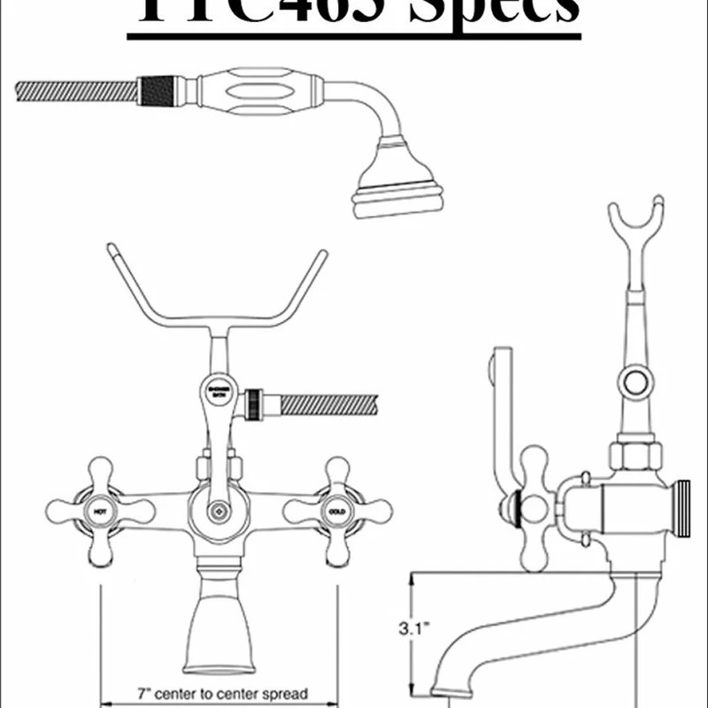 Hot Sale โค๏ธ The Tub Connection 68" Double Slipper Clawfoot Tub, Deck Mount Plumbing Package, Oil Rubbed Bronze ๐ฏ - Image 4