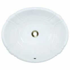 Budget 🔔 MR Direct Sinks And Faucets O1815 Overmount Porcelain Sink, White, No Additional Accessories ❤️