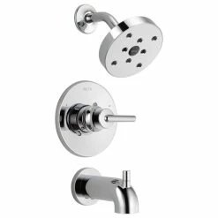 Promo 😀 Delta Faucet Delta Trinsic Monitor 14 Series H2Okinetic Tub & Shower Trim, Chrome, T14459 😉