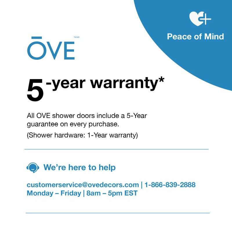 Outlet 🔥 OVE Decors Breeze 36 Shower Kit, Frosted Glass Walls And Base, Satin Nickel 👍 - Image 15