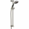 Best Pirce 🥰 Delta Faucet Delta Premium 3-Setting Slide Bar Hand Shower, Stainless, 57014-SS ⌛
