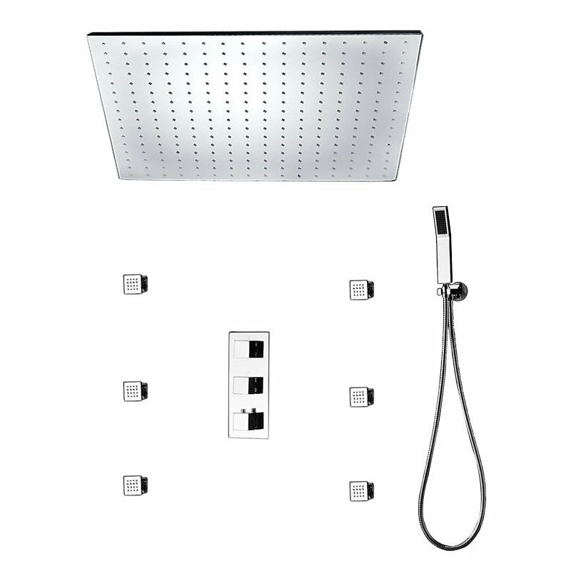 Budget ๐ BathSelect 20" Large Shower Head With 3 Way Mixer And Handshower ๐