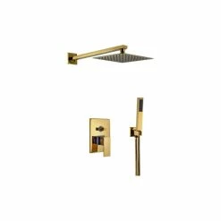 Cheapest โ Fontana Showers Fontana Brass Gold Tone Shower Set, 10" ๐