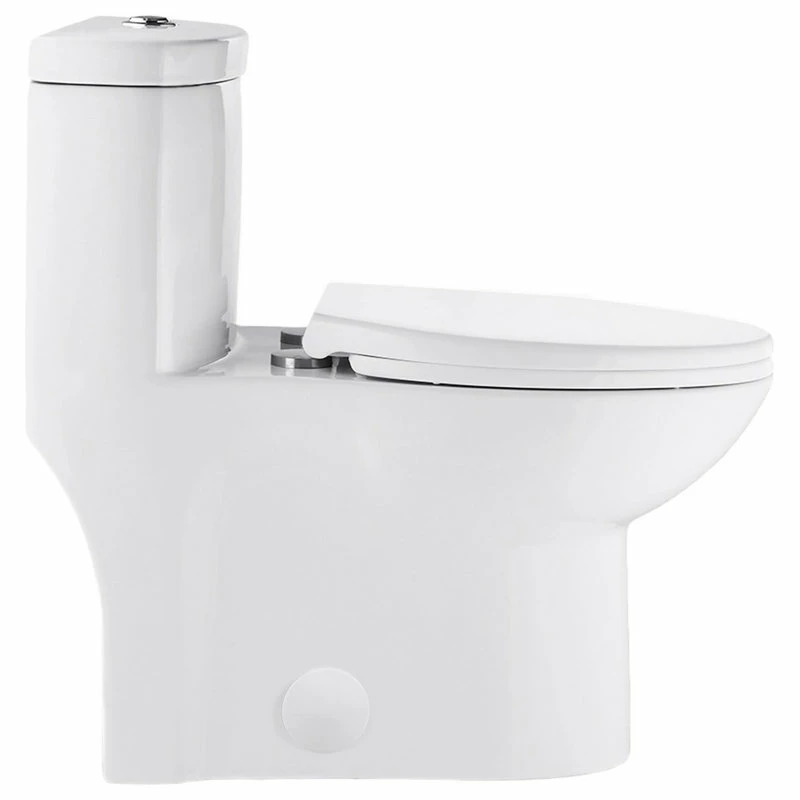 Cheap ๐ Swiss Madison Sublime One Piece Elongated Toilet, Glossy White, Dual Flush ๐ - Image 3