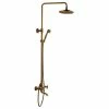 Deals 😀 Fontana Showers Auralie Antique Brass Wall Mounted Shower Set 🎁