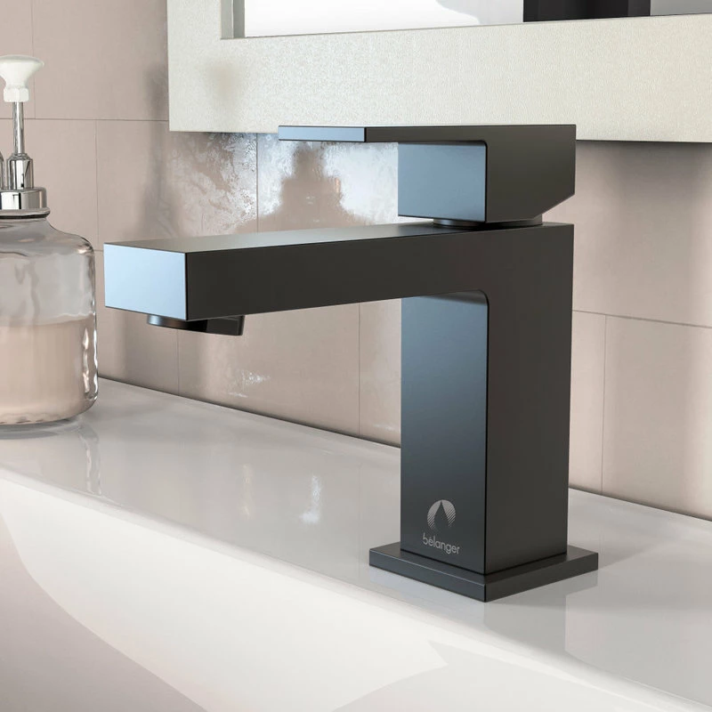 Cheapest ๐ Keeney Holdings LLC Belanger QUA21 Single Handle Bathroom Faucet With Drain, Matte Black ๐ฅ - Image 5