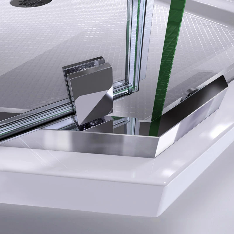 Flash Sale 🤩 DreamLine DL-6031-09 Prism 38" Frameless Corner Shower Enclosure Black With Base 🥰 - Image 5