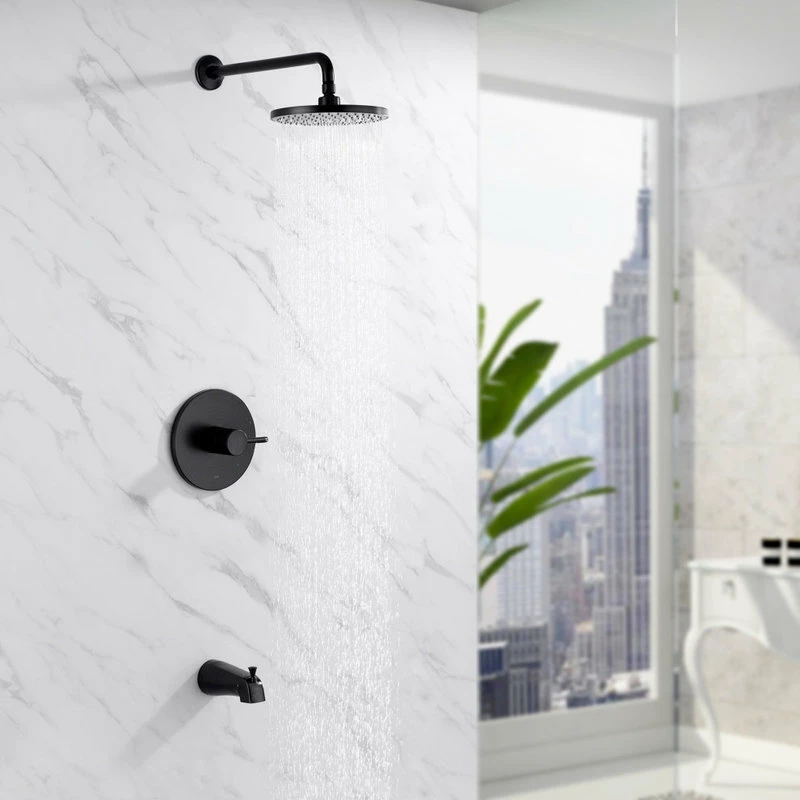 Coupon ๐ Luxier SS-C01-T-V Rainfall Shower Faucet With Valve And Spout, Oil Rubbed Bronze ๐คฉ - Image 5