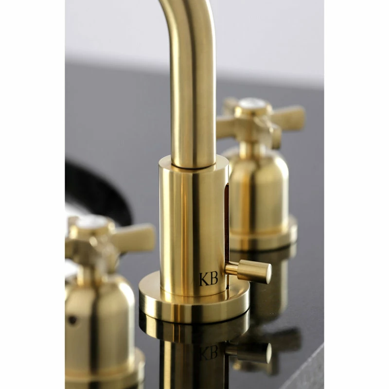 Buy ๐งจ Kingston Brass Fauceture Widespread Bathroom Faucet With Brass Pop-Up, Brushed Brass โ๏ธ - Image 6
