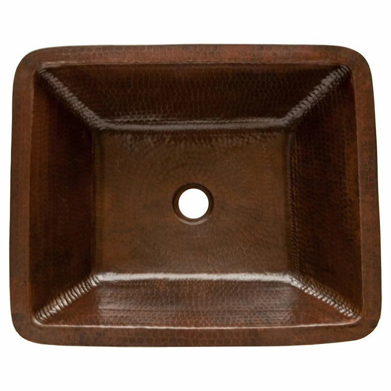 Wholesale โ๏ธ Premier Copper Products 19" Rectangle ๐ Skirted Vessel ๐จ Hammered Copper Sink, Oil Rubbed Bronze โ - Image 6