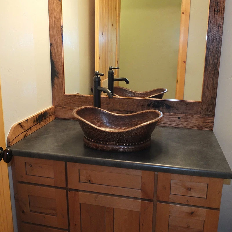 Coupon 💯 Premier Copper Products Bath Tub Vessel 🔨 Hammered Copper Sink, Oil Rubbed Bronze 👏 - Image 9