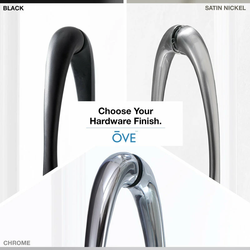 Discount ๐งจ OVE Decors Breeze 36 Shower Kit, Clear Glass Walls And Base, Black ๐ - Image 11