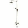 Cheap 🎉 Homary Antique Brass Rainfall Exposed Shower System With Tub Spout & Handheld ✨