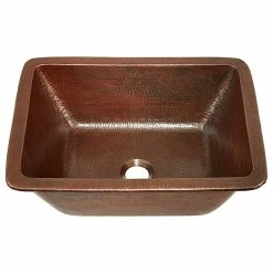 Wholesale 👍 SINKOLOGY Hawking 17" Dual Mount Handmade Copper Bath Sink 👏