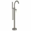 Budget 😍 Keeney Holdings LLC Belanger DEL45 Single Handle Freestanding Tub Filler, Brushed Nickel 🎉