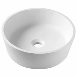 Coupon 🎁 Kraus USA, Inc. Natura Round Vessel Bathroom Sink, Stone Resin Solid Surface 😀