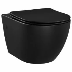 Wholesale ⭐ Swiss Madison St. Tropez Wall Hung Toilet Bowl, White, Matte Black 🎉