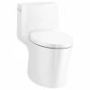 Budget 🛒 Kohler Veil 1-Piece Dual-Flush Toilet White 🤩