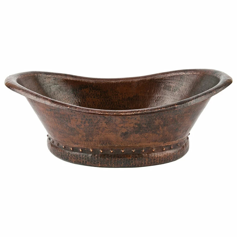 Coupon 💯 Premier Copper Products Bath Tub Vessel 🔨 Hammered Copper Sink, Oil Rubbed Bronze 👏