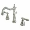 Brand new 🤩 Kingston Brass Widespread Bathroom Faucet With Brass Pop-Up, Polished Nickel 💯