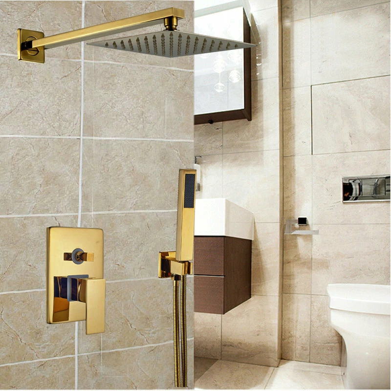 Cheapest ⌛ Fontana Showers Fontana Brass Gold Tone Shower Set, 10" 🌟 - Image 3