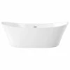 Buy 💯 OVE Decors Jacky 69" Seamless White Acrylic Freestanding Slipper Bathtub 😉