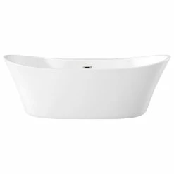 Buy 💯 OVE Decors Jacky 69" Seamless White Acrylic Freestanding Slipper Bathtub 😉