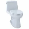 Promo 😀 TOTO Eco Ultramax Elongated Front 1-Piece Toilet Cefiontect Cotton 👍