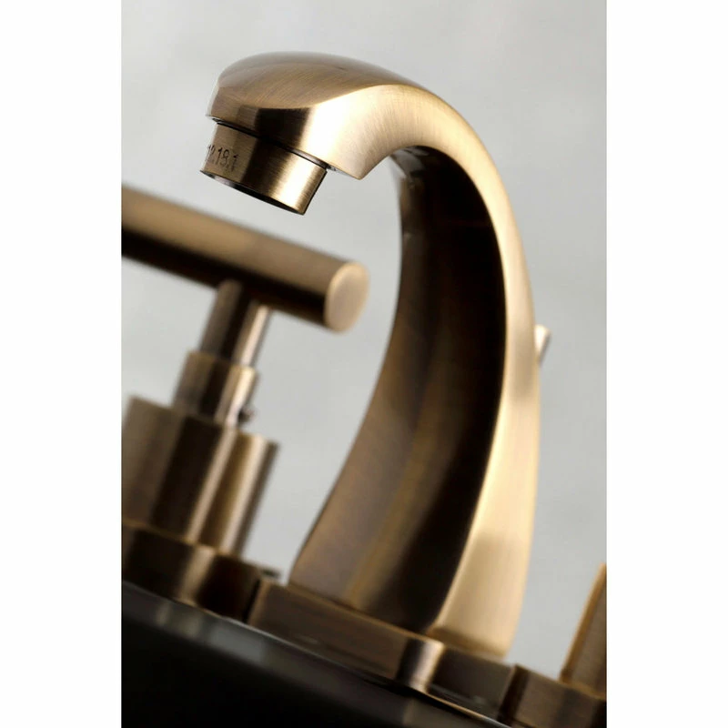 Deals ๐ฏ Kingston Brass KS494.CML Manhattan 1.2 GPM Widespread Bathroom - Antique Brass ๐ฏ - Image 3