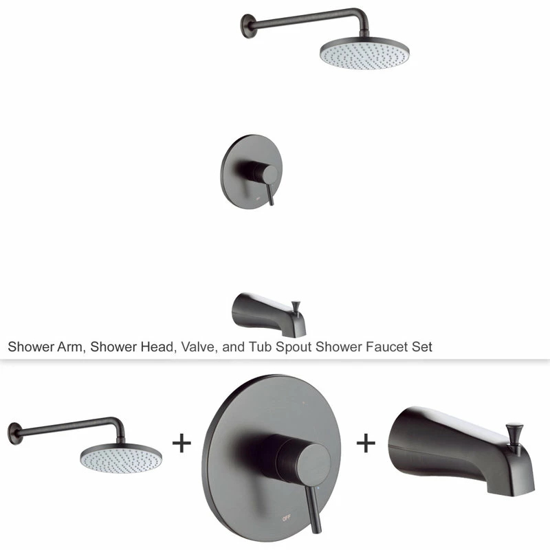 Coupon ๐ Luxier SS-C01-T-V Rainfall Shower Faucet With Valve And Spout, Oil Rubbed Bronze ๐คฉ - Image 12