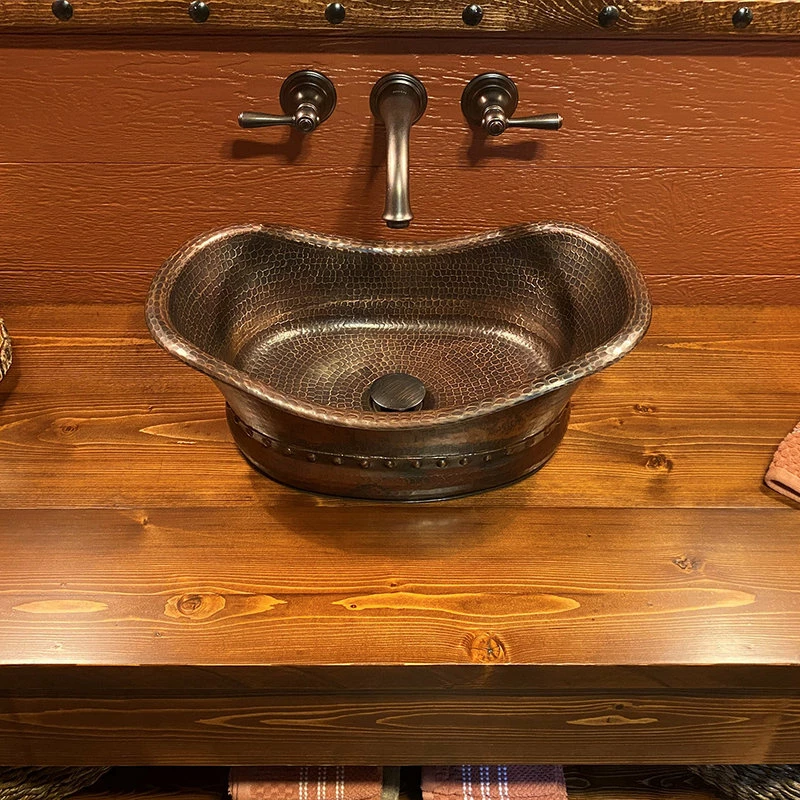 Coupon 💯 Premier Copper Products Bath Tub Vessel 🔨 Hammered Copper Sink, Oil Rubbed Bronze 👏 - Image 15