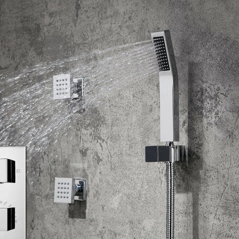 Discount ๐งจ BathSelect Perugia 16" Ceiling Mount LED Shower Head With Body Massage Jets ๐ - Image 7