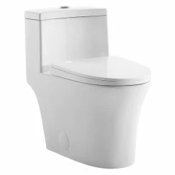 Budget 🔔 Swiss Madison Bastille One-Piece Elongated Dual Flush Toilet 0.8/1.28 Gpf 🤩