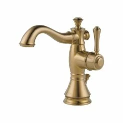 Top 10 😍 Delta Faucet Delta Cassidy Single Handle Bathroom Faucet, Champagne Bronze, 597LF-CZMPU 🛒