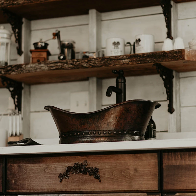 Coupon 💯 Premier Copper Products Bath Tub Vessel 🔨 Hammered Copper Sink, Oil Rubbed Bronze 👏 - Image 7