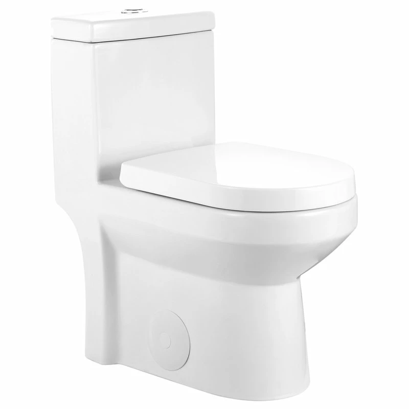 Best Sale 🧨 DeerValley Modern Small One Piece Toilet, Compact Bathroom Tiny Mini Commode Dual Flush 🧨 - Image 3